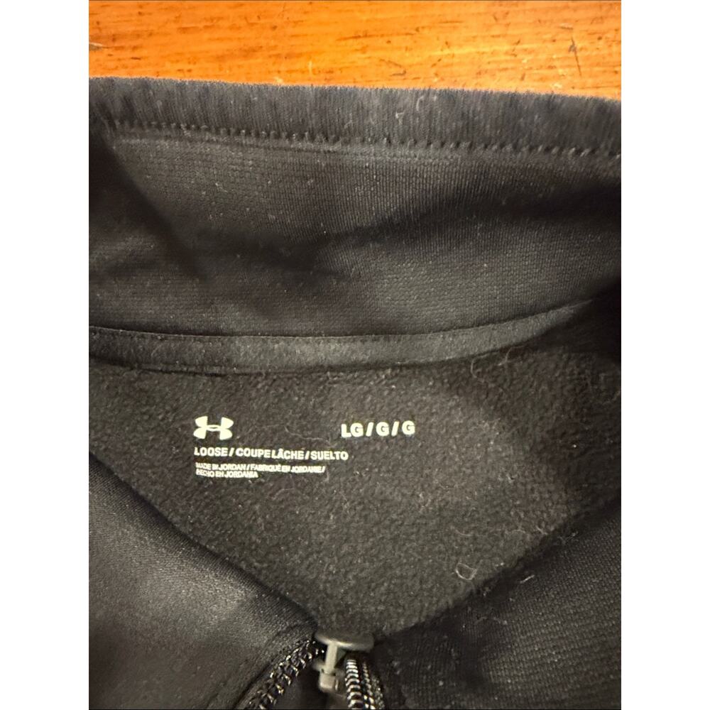 Under Armour Black Quarter-Zip Performance Pullover - Picture 2 of 3
